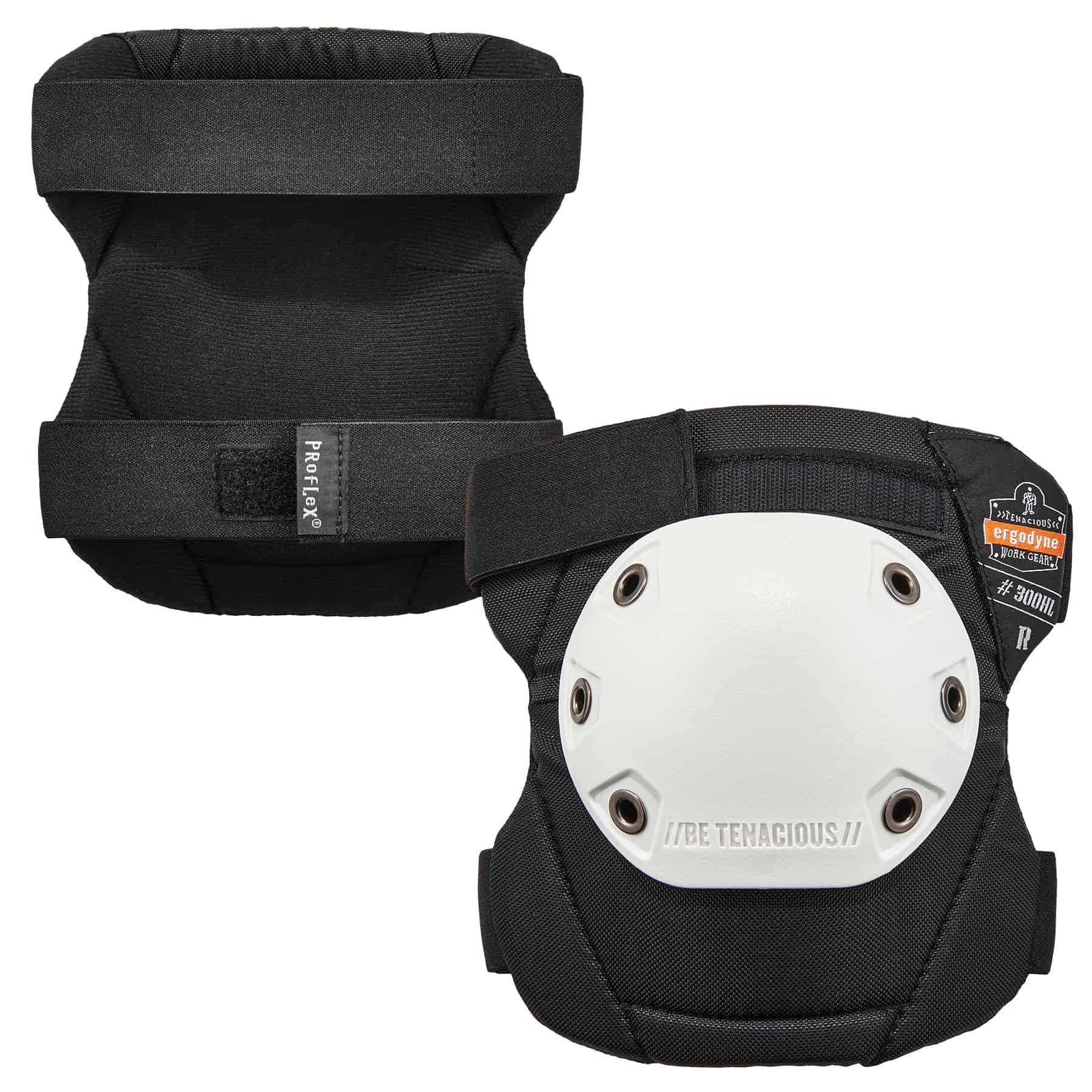 Rounded Cap Knee Pads - Hook and Loop - Knee Supports